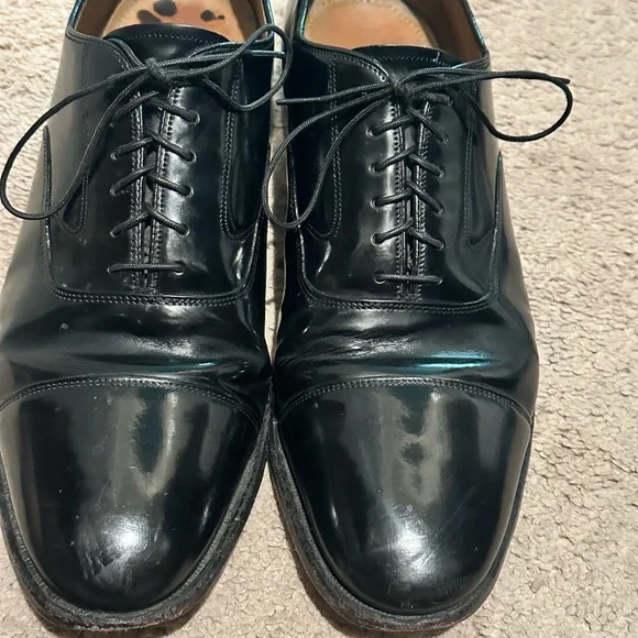 black dress shoes johnston murphy Johnston & Murphy Upton Cap Toe - Black Full Grain main image 0